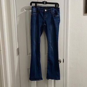 Rue21 Deep Blue Flare Jeans